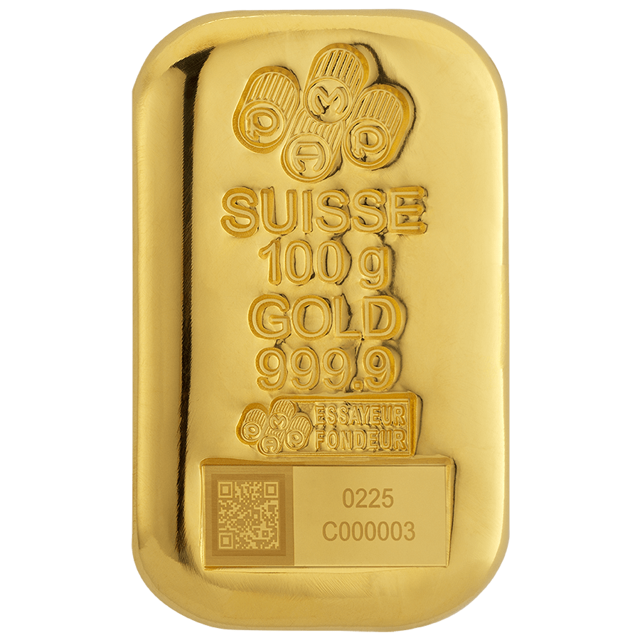 100 gram Gold Bar - PAMP Suisse — photo 1