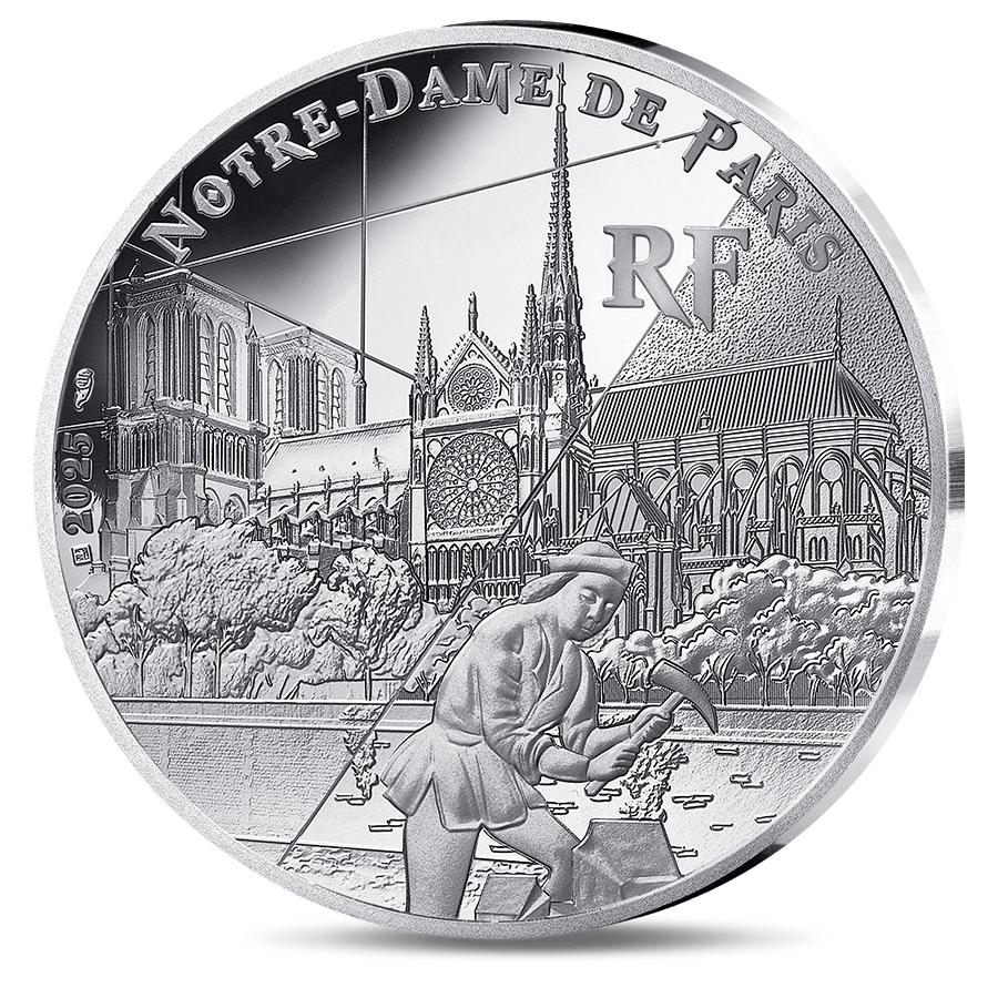 22.2 gram Silver Coin - Unesco Notre Dame Proof 2025 — photo 1