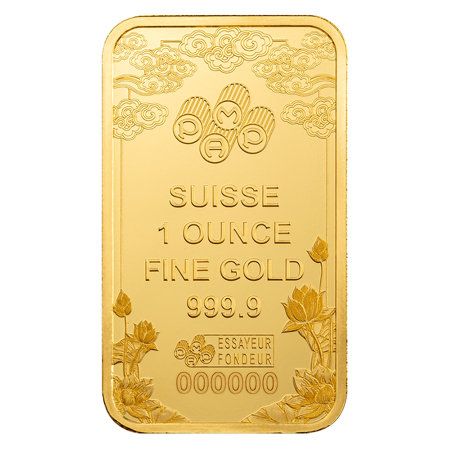 1 ounce Gold Bar - Good Luck Yellow Dragon thumbnail 4