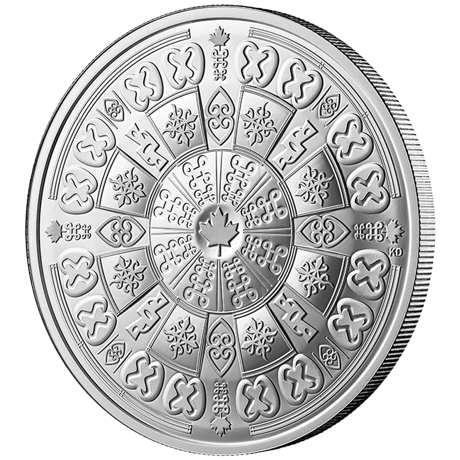 1 ounce Silver Coin - Adinkra Symbols Proof thumbnail 2