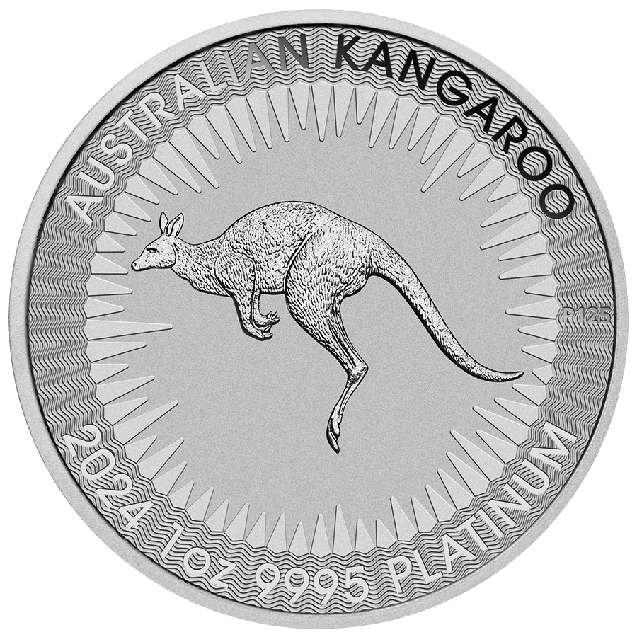 1 ounce Platinum Coin - Australia Kangaroo 2024