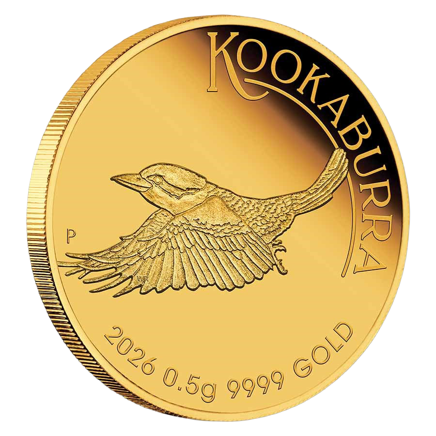0.5 gram Gold Coin - Kookaburra Proof 2026 thumbnail 4