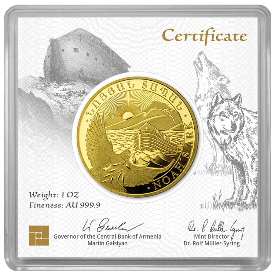 1 ounce Gold Coin - Armenia Noah's Ark 2026 — photo 1