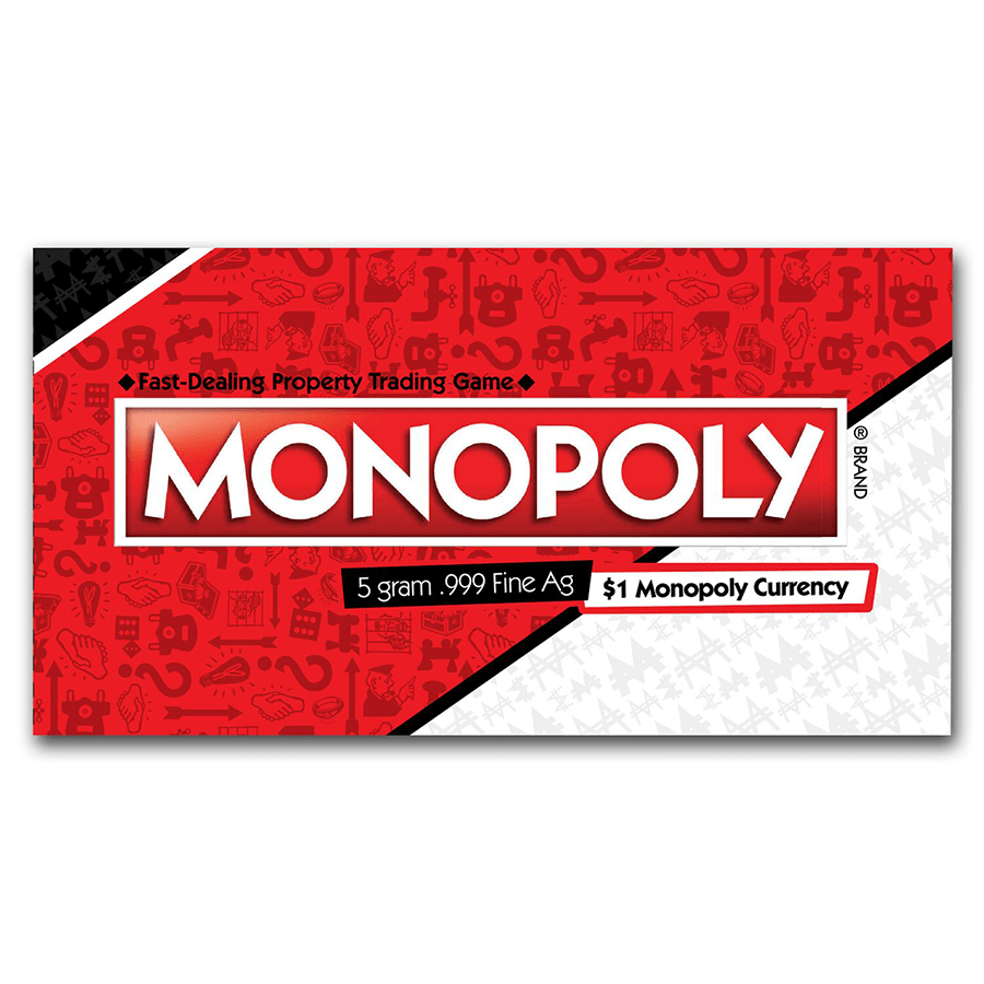 5 gram Silver Monopoly® Money thumbnail 4
