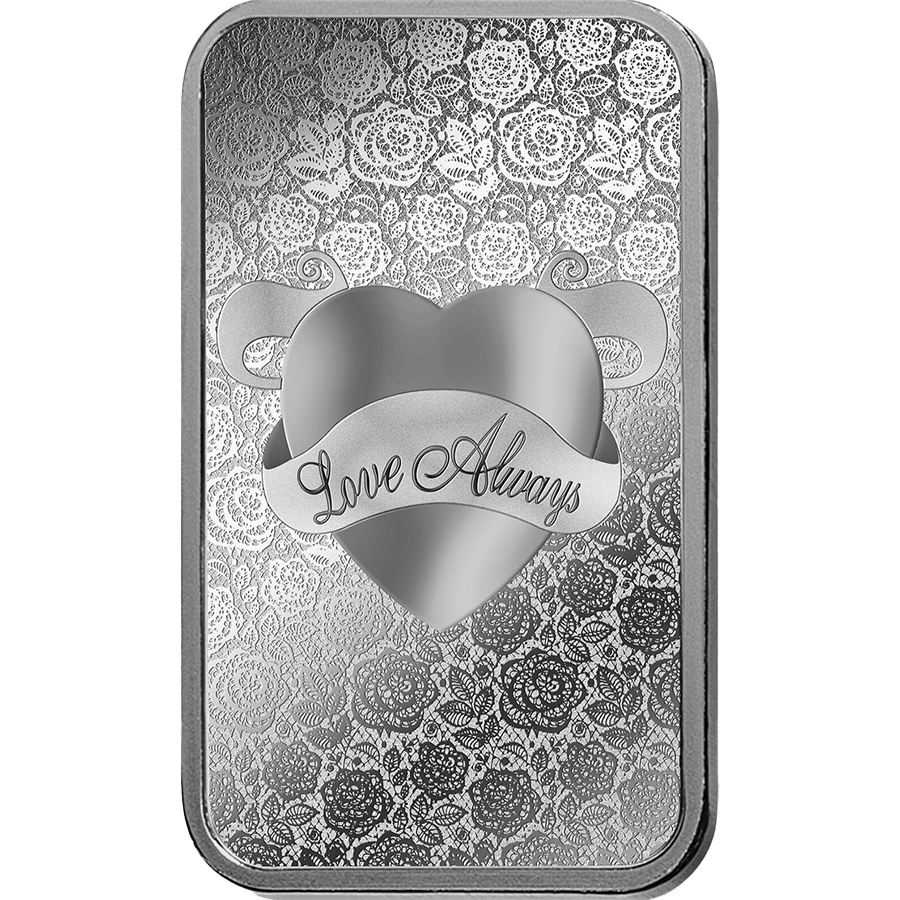 1 ounce Silver Bar - PAMP Suisse Love Always thumbnail 3