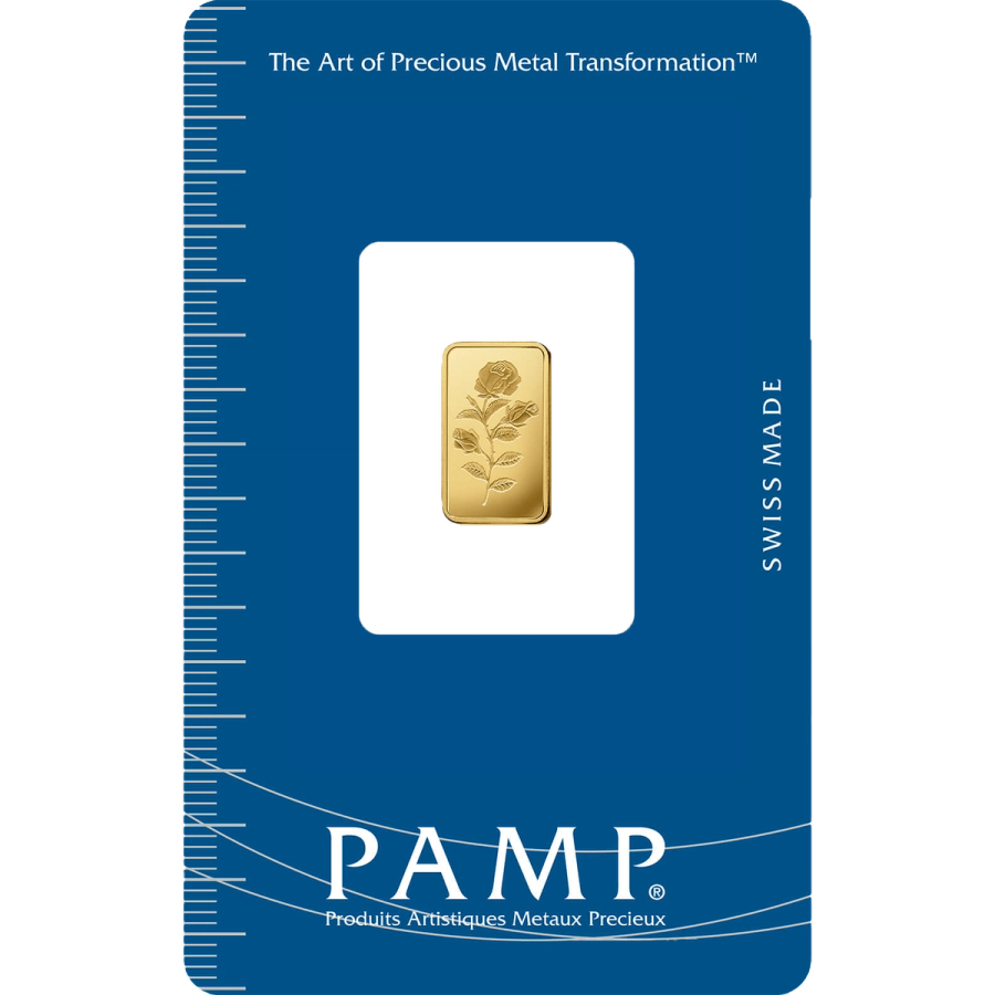 Invest in 1 gram Fine Gold Rosa - PAMP Swiss - Pack Front