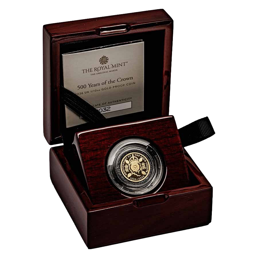 1/10 oz Gold Coin - 500 years of the crown thumbnail 3