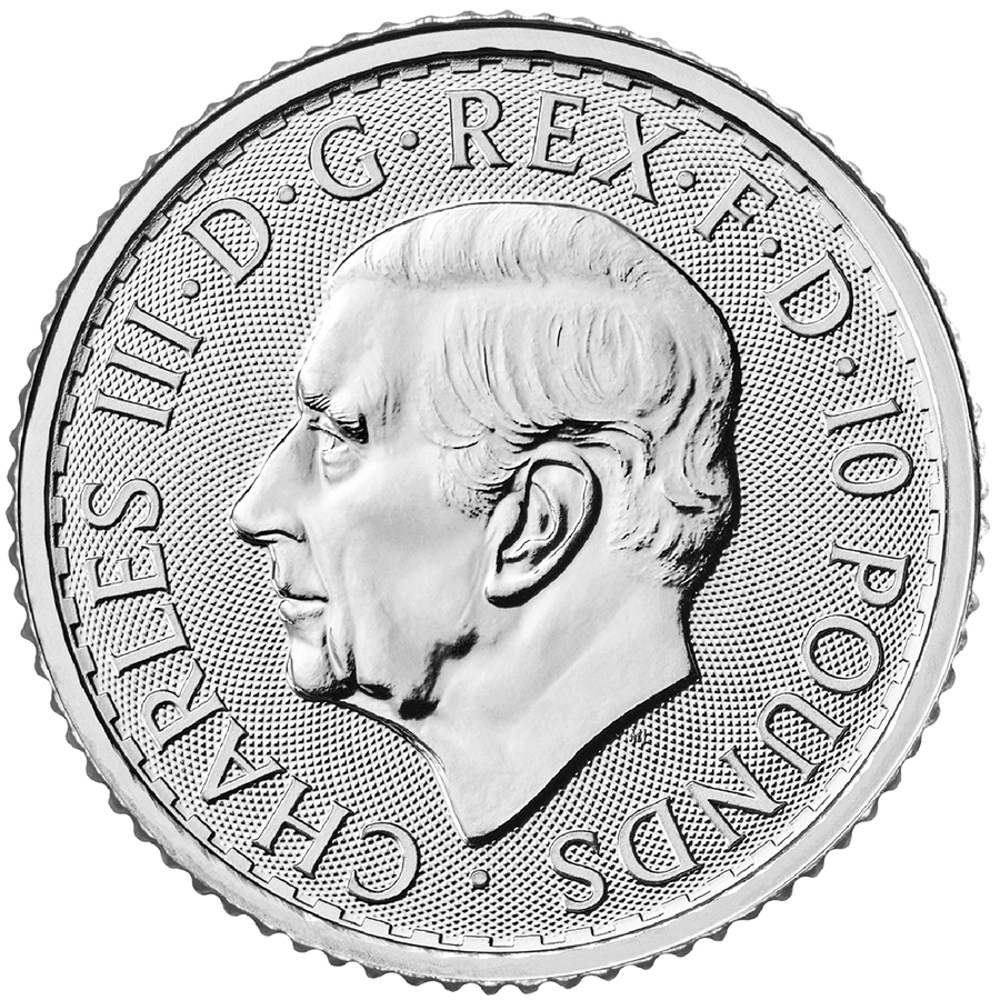 1/10 ounce Platinum Coin - Britannia Charles III 2023 thumbnail 2