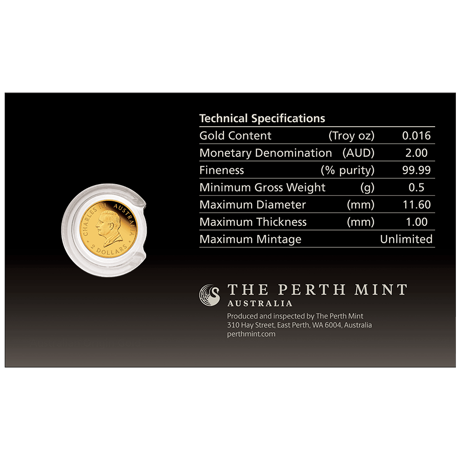 0.5 gram Gold Coin - Mini Kangaroo Proof 2026 thumbnail 4