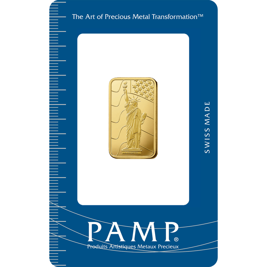 10 gram Gold Bar - PAMP Suisse Liberty — photo 1