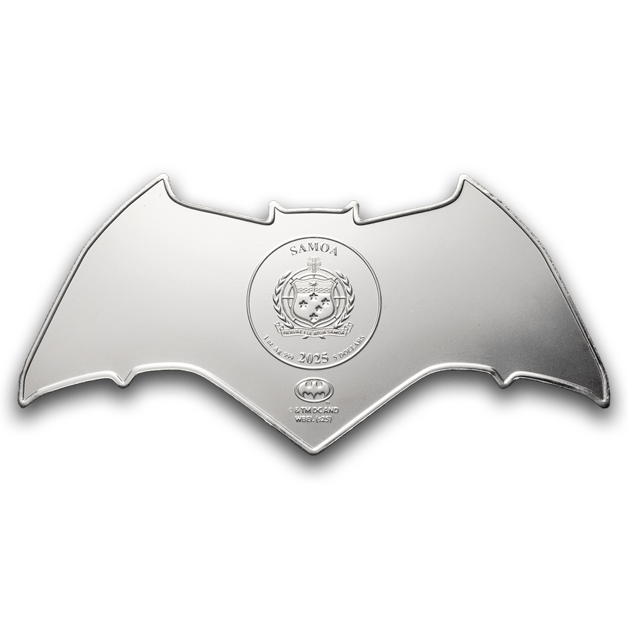 1 ounce Silver Coin - Batman Batarang 2025 thumbnail 2