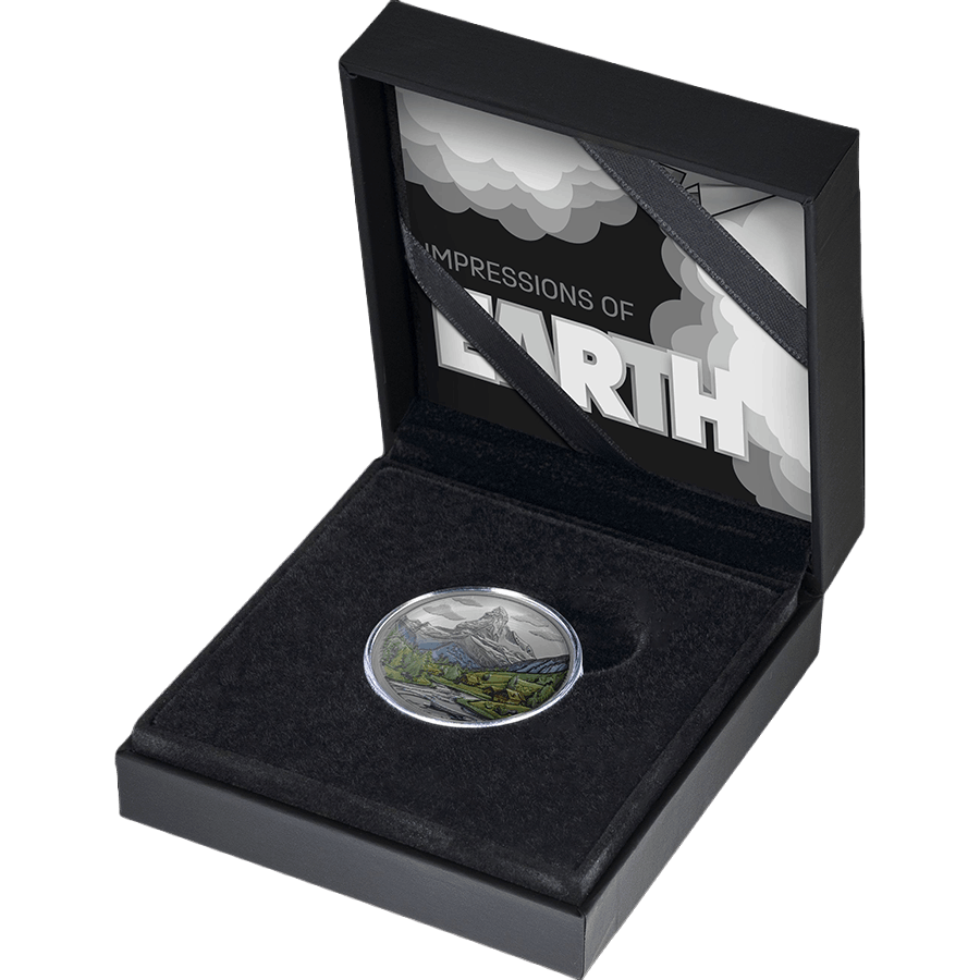 1/2 ounce Silver Coin - Colorized Matterhorn — photo 1