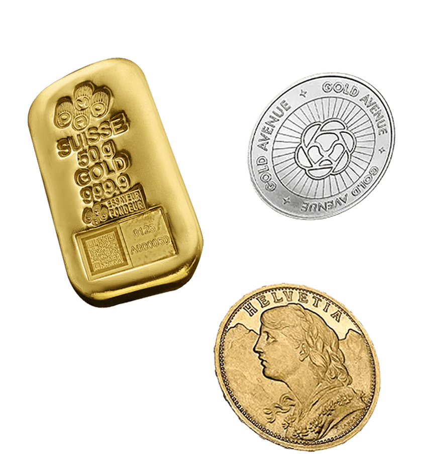 flying gold  and silver coins