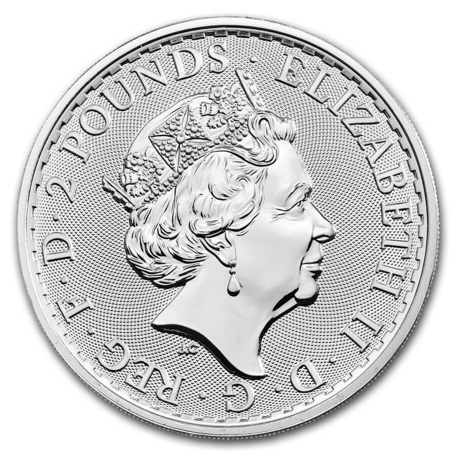 25 Coins Britannia Silver Tube (Mixed Years) thumbnail 3