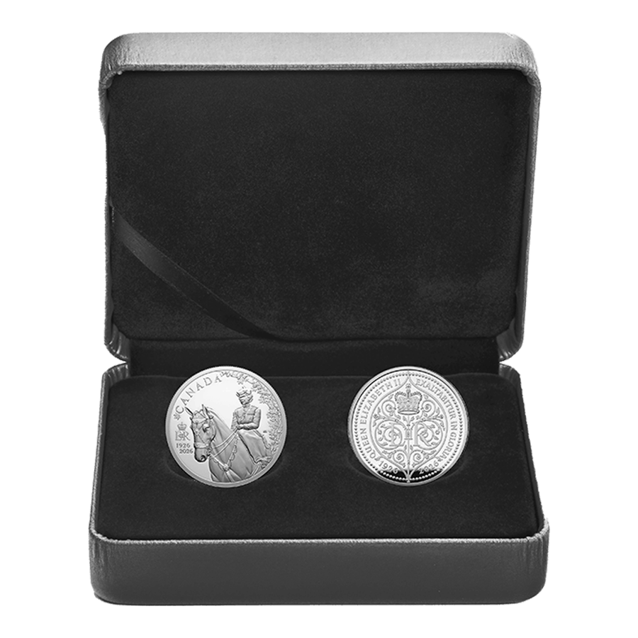 2 Coin Silver Set - 100th Anniversary Queen Elizabeth — photo 1