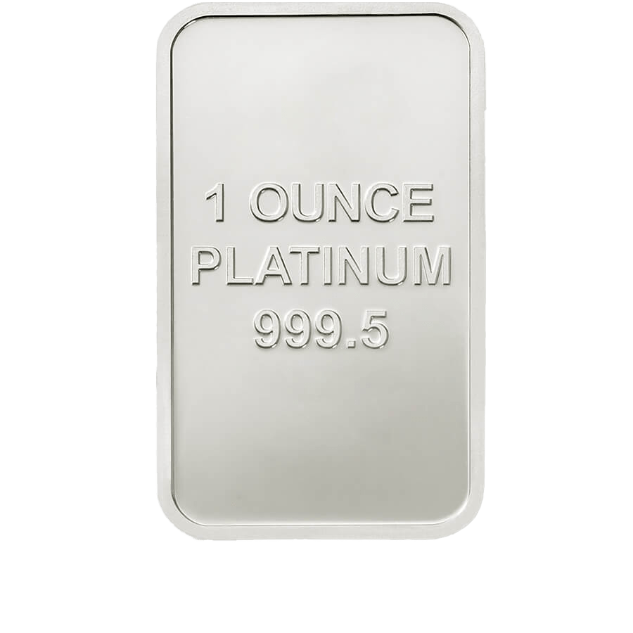 1 oz Fine Platinum Bar VAT-Free 999.5 — photo 1