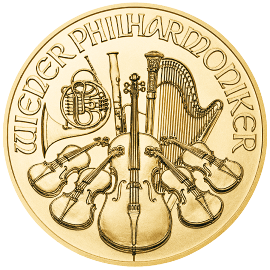 1/4 ounce Gold Coin - Philharmonic - Mixed Years — photo 1