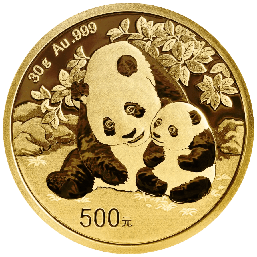 30 gram Gold Coin - Panda Mixed Years thumbnail 2