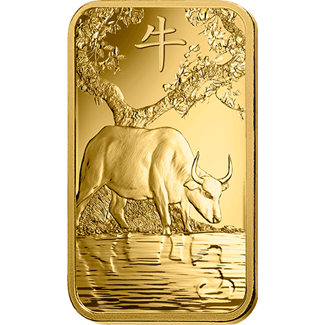 1 ounce Gold Bar - PAMP Suisse Lunar Ox thumbnail 3