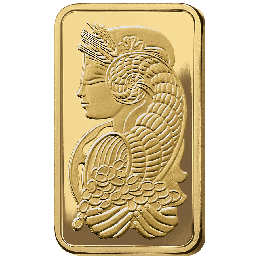 1 ounce Gold Bar - Lady Fortuna Carbon Reduced thumbnail 3