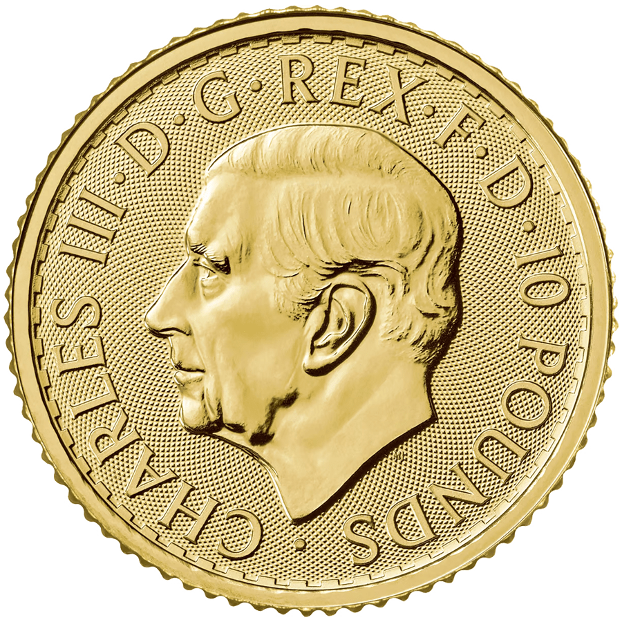 1/10 ounce Gold Coin - Britannia BU - Mixed Years thumbnail 3