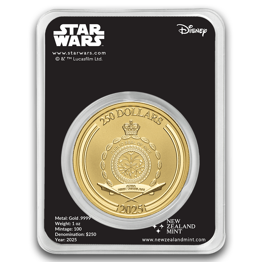 1 ounce Gold Coin - Star Wars Luke Skywalker 2025 thumbnail 2