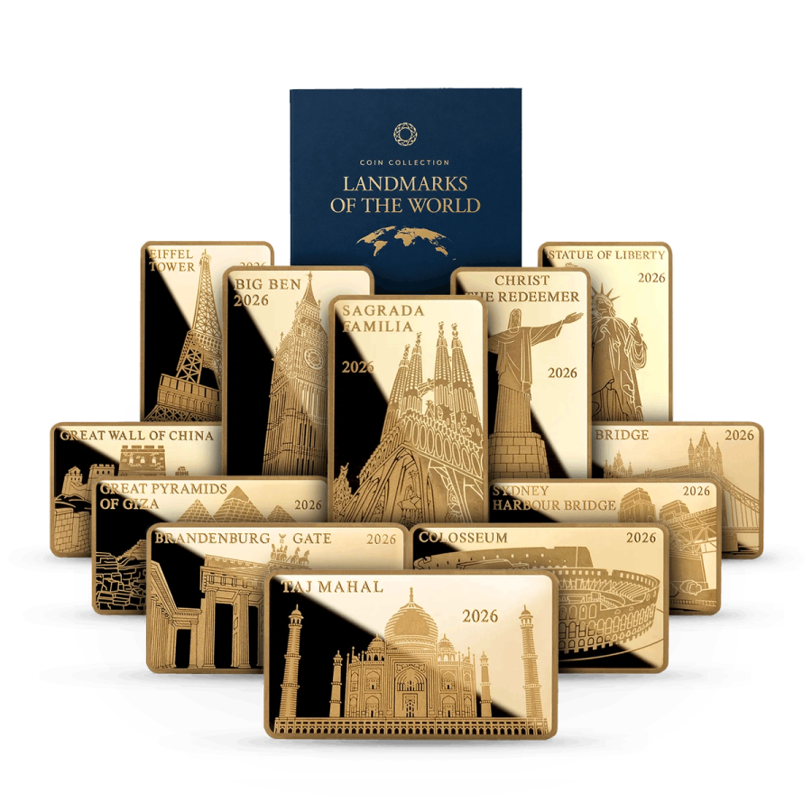 12 Bar-Gold-Set  - Landmarks of the World thumbnail 2