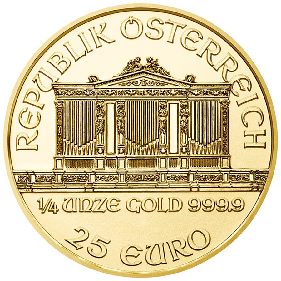 1/4 ounce Gold Coin - Philharmonic - Mixed Years thumbnail 2