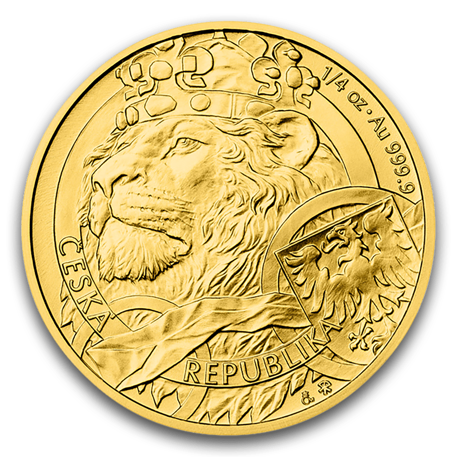 1/4 ounce Gold Coin - Czech Lion 2025 — photo 1