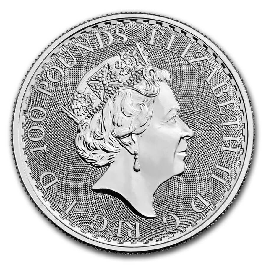 1 ounce Platinum Coin - Britannia BU - Mixed Years thumbnail 2