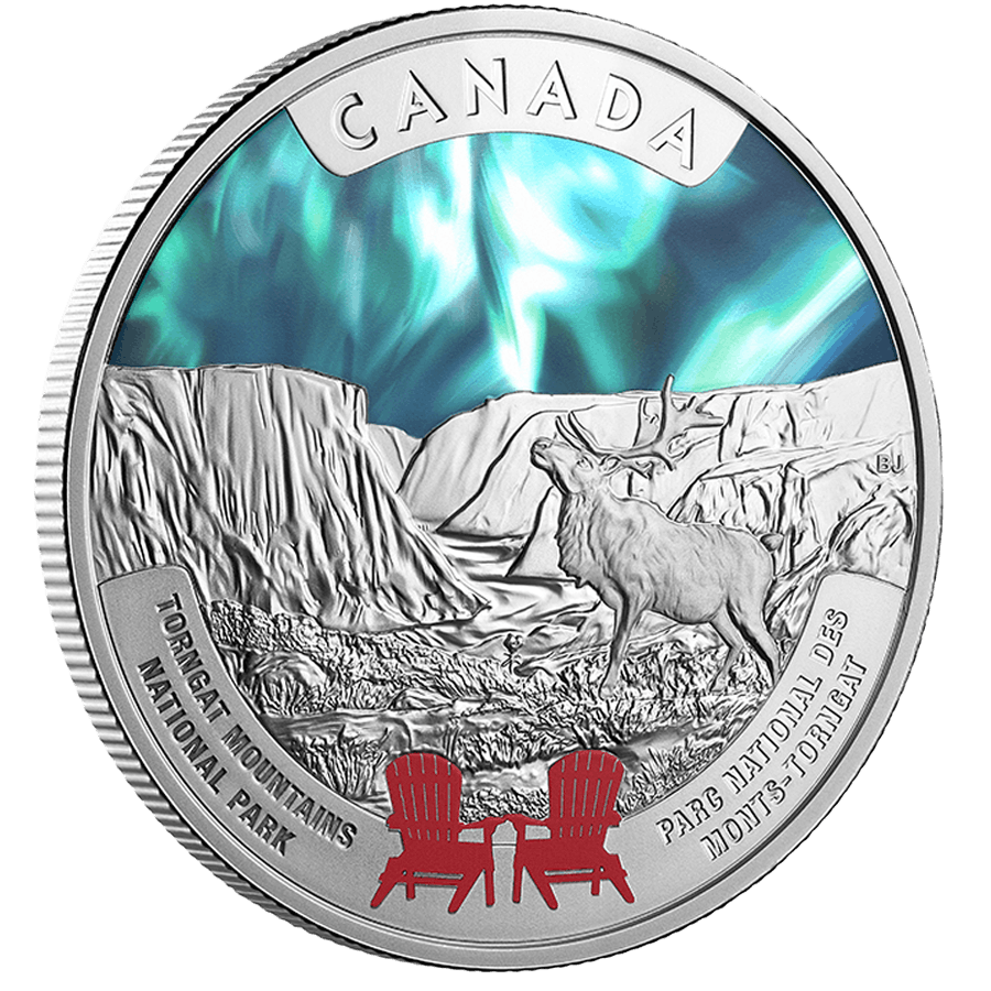 1 ounce Silver Coin - Torngat Mountain National Park Proof thumbnail 3