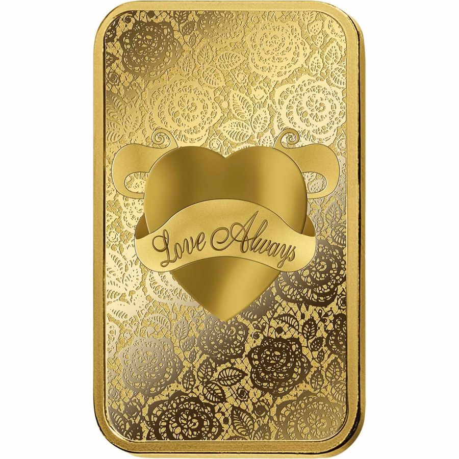 5 gram Gold Bar - PAMP Suisse Love Always thumbnail 3