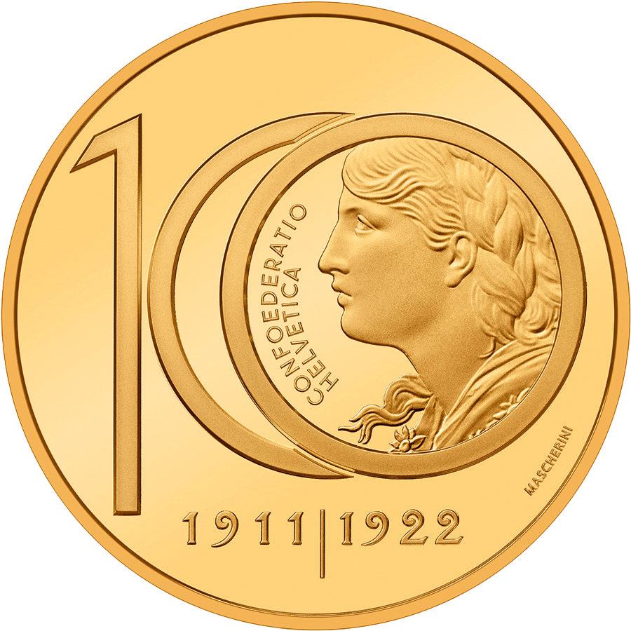50 Swiss Francs Gold Coin - Vreneli 100 years — photo 1