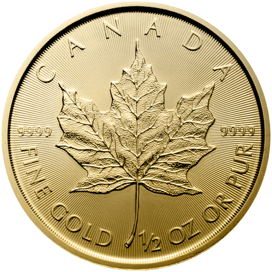 1/2 ounce Gold Coin - Maple Leaf - Mixed Years — photo 1