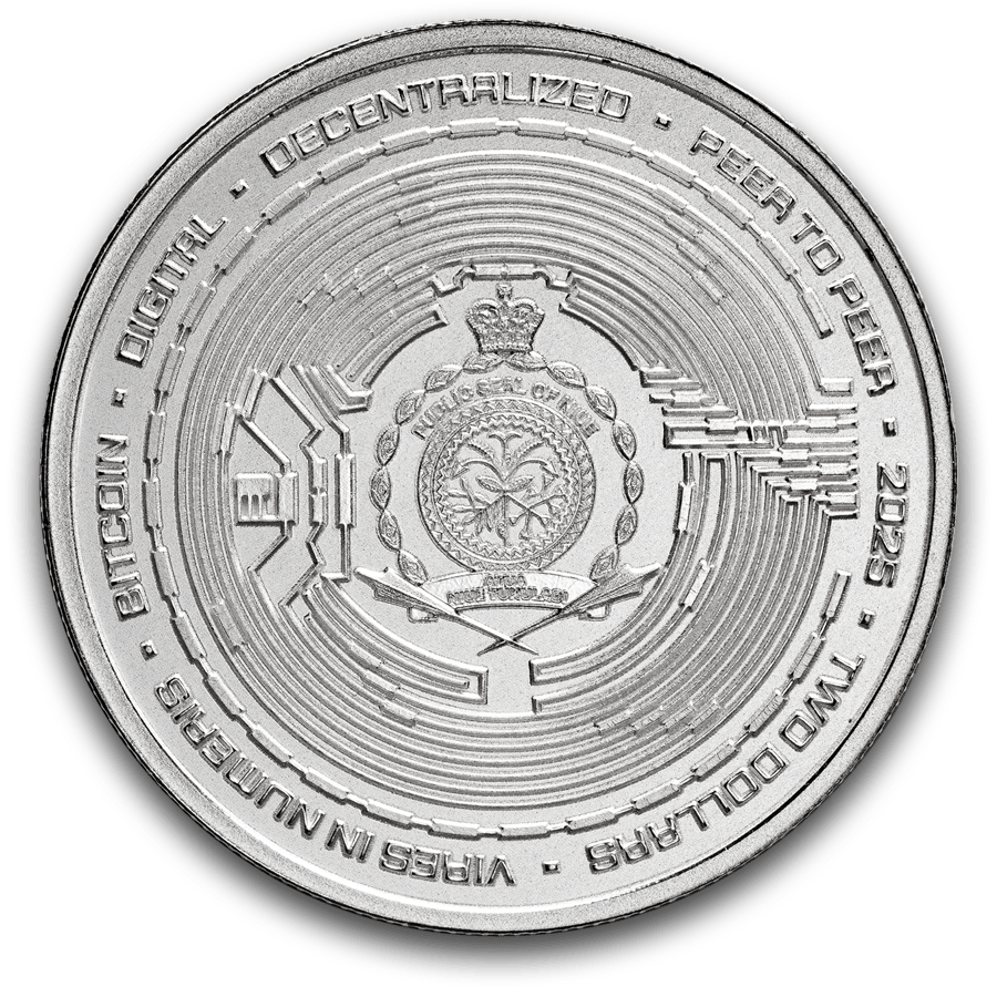 1 ounce Silver Coin - MS-70 PCGS - 2025 Bitcoin thumbnail 3