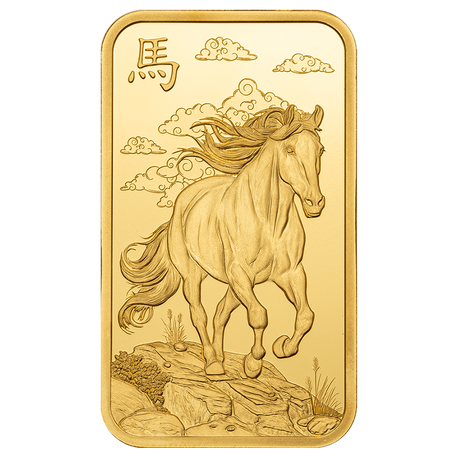 1 ounce Gold Bar - PAMP Suisse Lunar Horse 2026 thumbnail 3