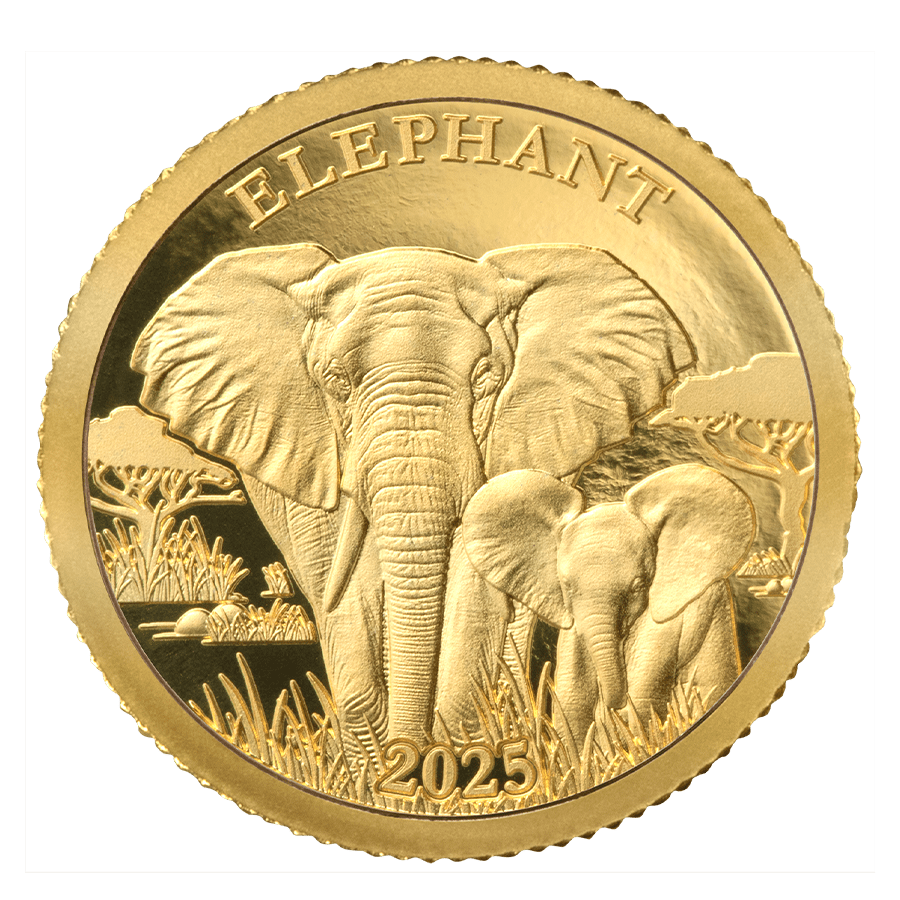 0.5 gram Gold Coin - Elephant — photo 1