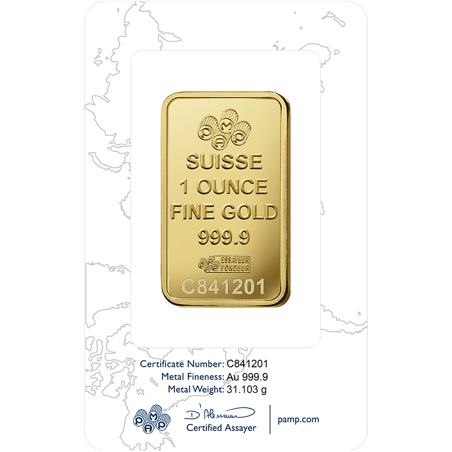 1 ounce Gold Bar - PAMP Suisse Rosa thumbnail 2