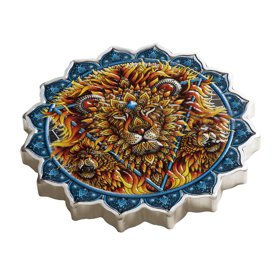 2 ounce Silver Coin – Lion of the 5th Chakra thumbnail 6
