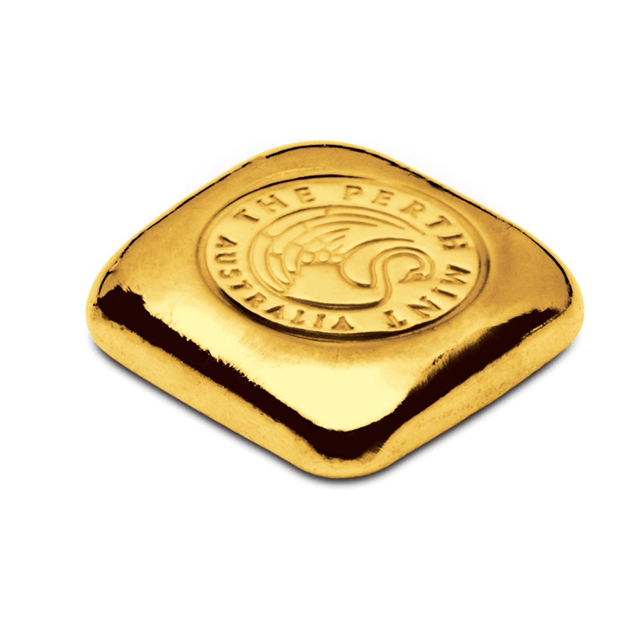 1 ounce Gold Bar - Perth Mint Button thumbnail 3