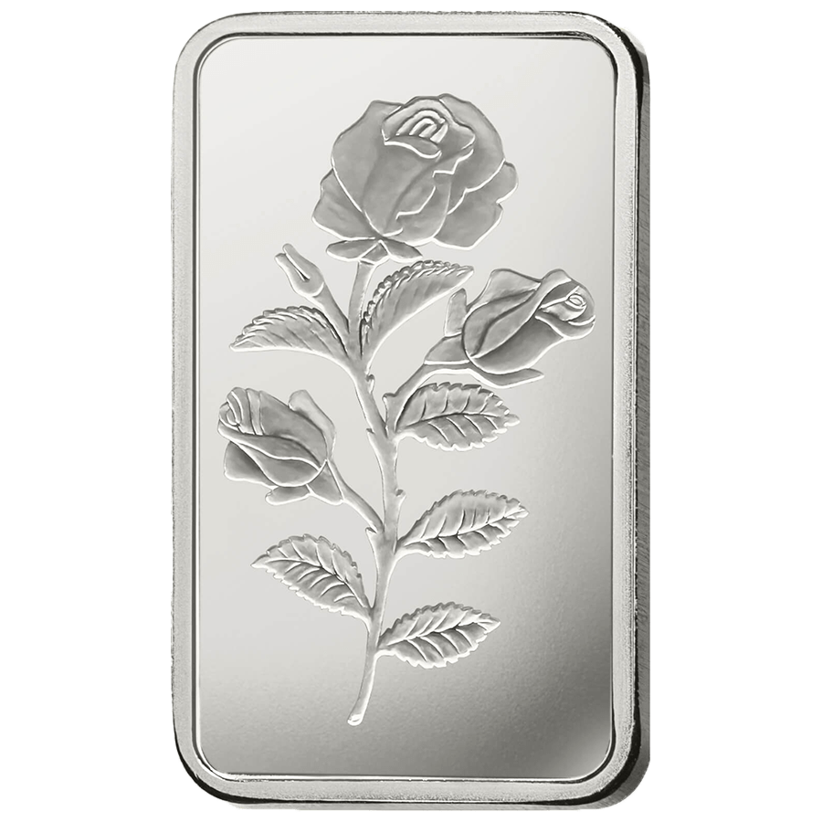1 ounce Rosa Silver Bar - PAMP Suisse thumbnail 3