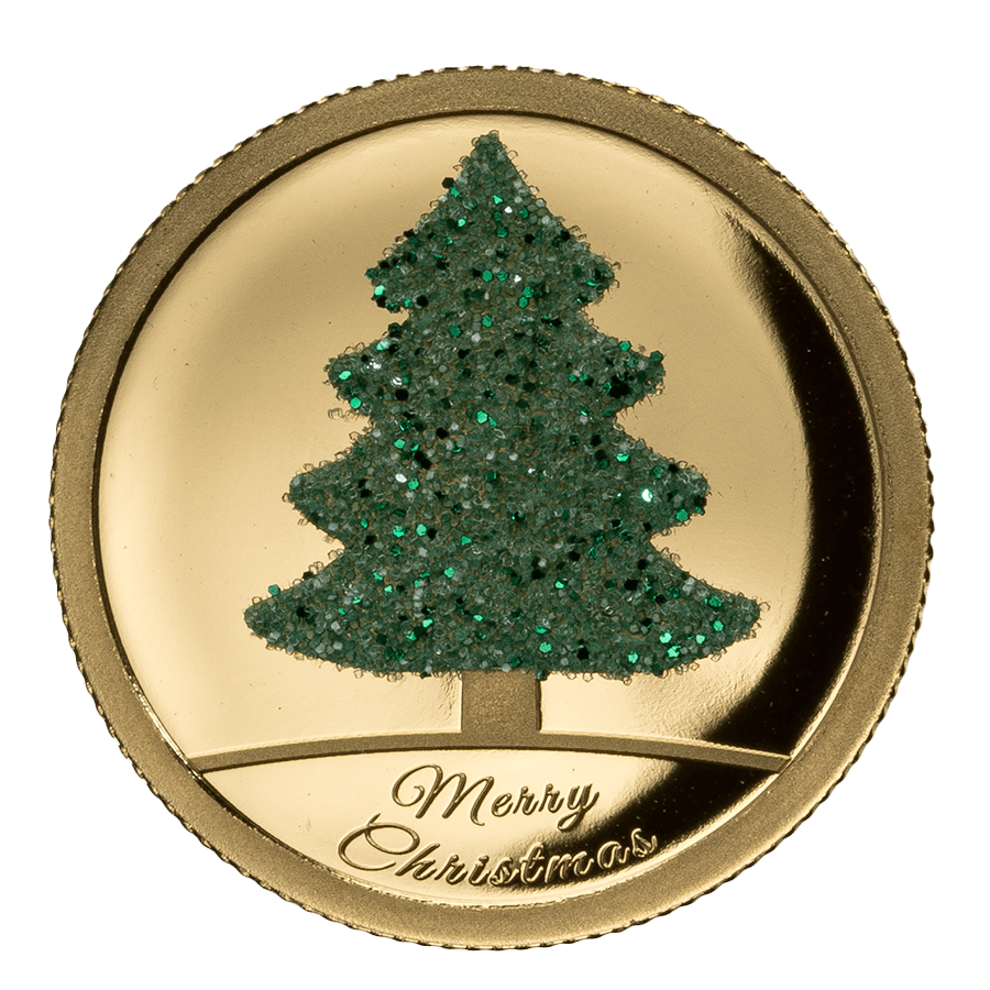 1/100 ounce Gold Coin - Christmas Tree — photo 1