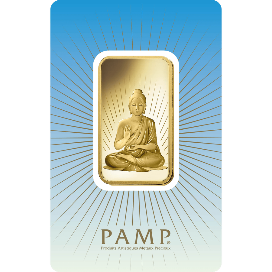 1 ounce Gold Bar - PAMP Suisse Buddha — photo 1