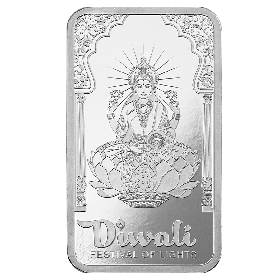 1 ounce Silver Bar - Diwali 2024 thumbnail 3