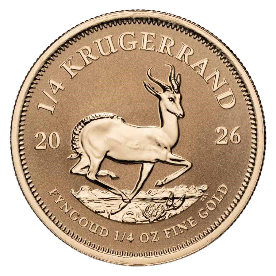  4 Coin Gold Set - Krugerrand Reverse Fractional 2026 thumbnail 2