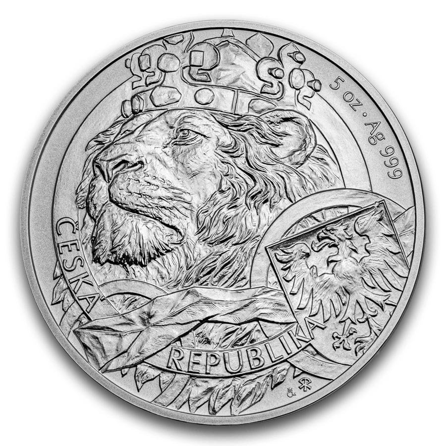 5 ounce Silver Coin - Czech Lion 2025 — photo 1