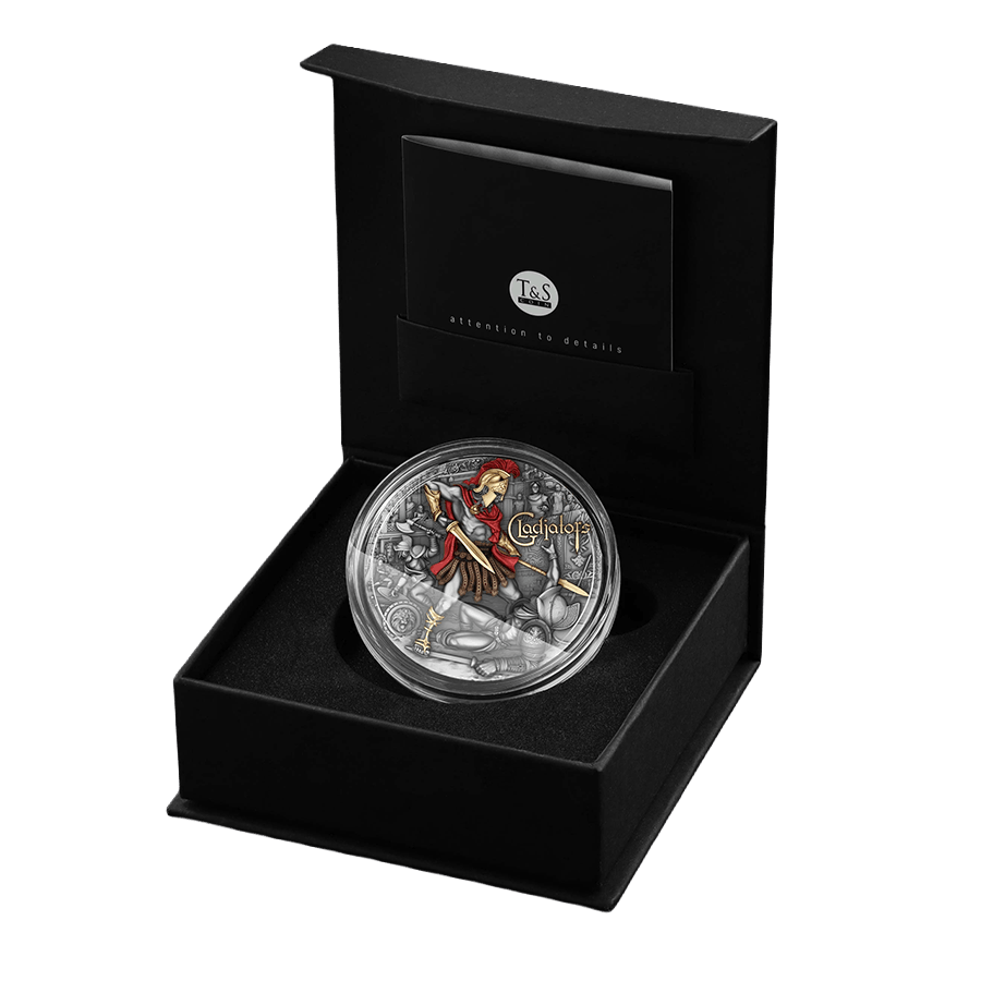 2 ounce Silver Coin - Gladiators thumbnail 3