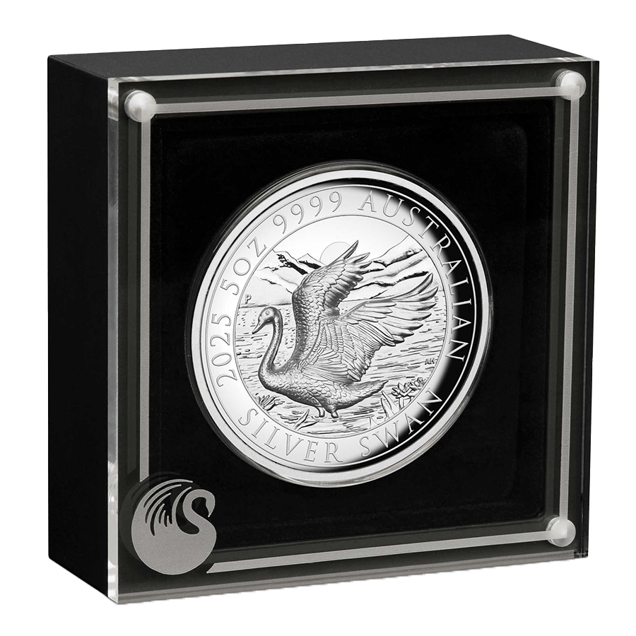 5 ounce Silver Coin - Australia Swan Proof HR 2025 thumbnail 4