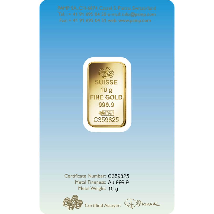 10 gram Gold Bar - PAMP Suisse Lakshmi thumbnail 2
