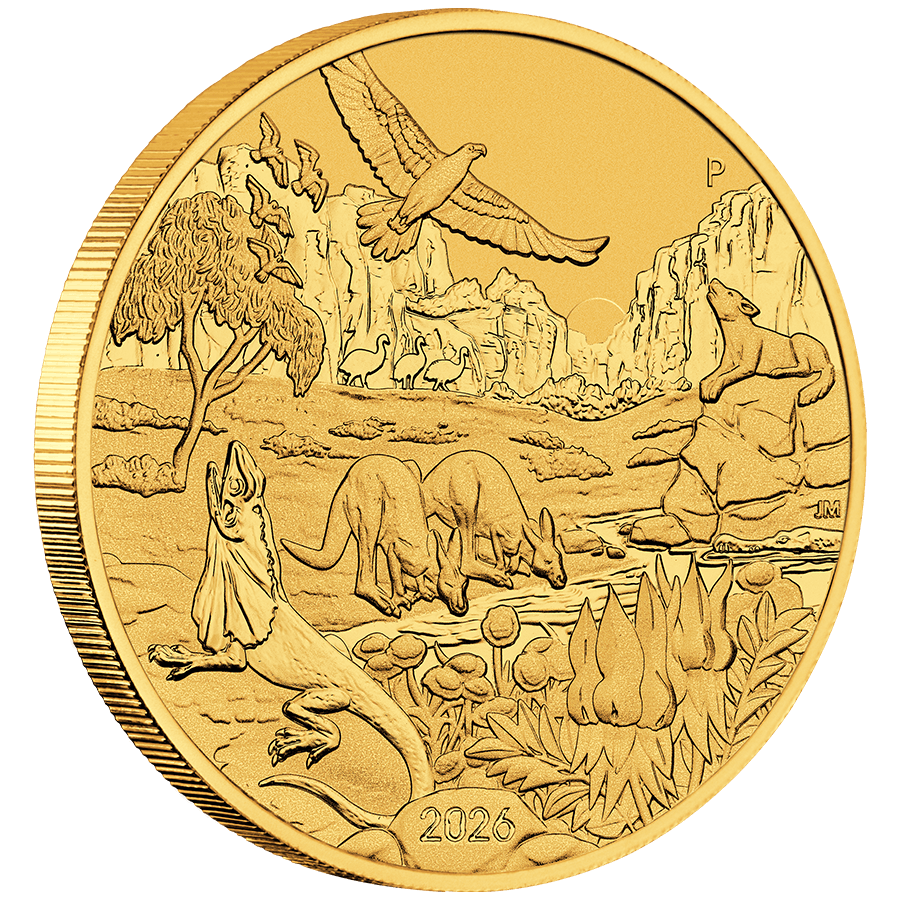 1 ounce Gold Coin - Wonders of Australia - The Outback thumbnail 3